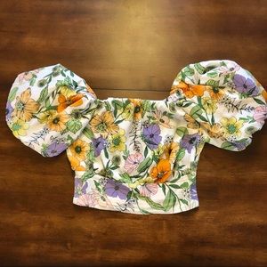 AFRM puff sleeves top